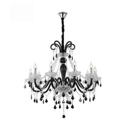 French Luxury Geometric Candelabra Adjustable Chandelier Image - 5