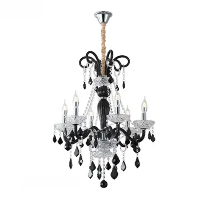 French Luxury Geometric Candelabra Adjustable Chandelier Image - 7