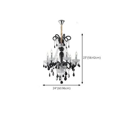 French Luxury Geometric Candelabra Adjustable Chandelier #size