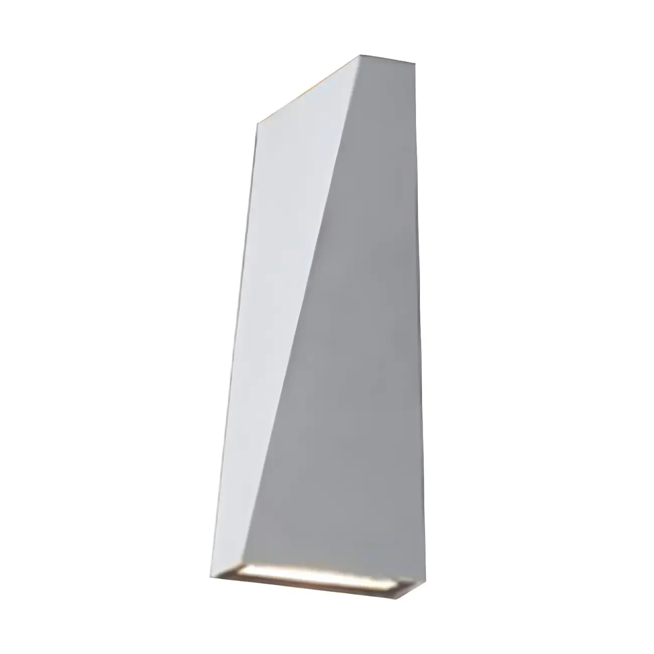 Modern Black Triangular Metal LED Outdoor Wall Light Image - 8