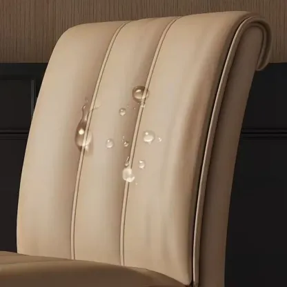 Low Back Upholstered Dining Chairs with Vertical Tufting Image - 9