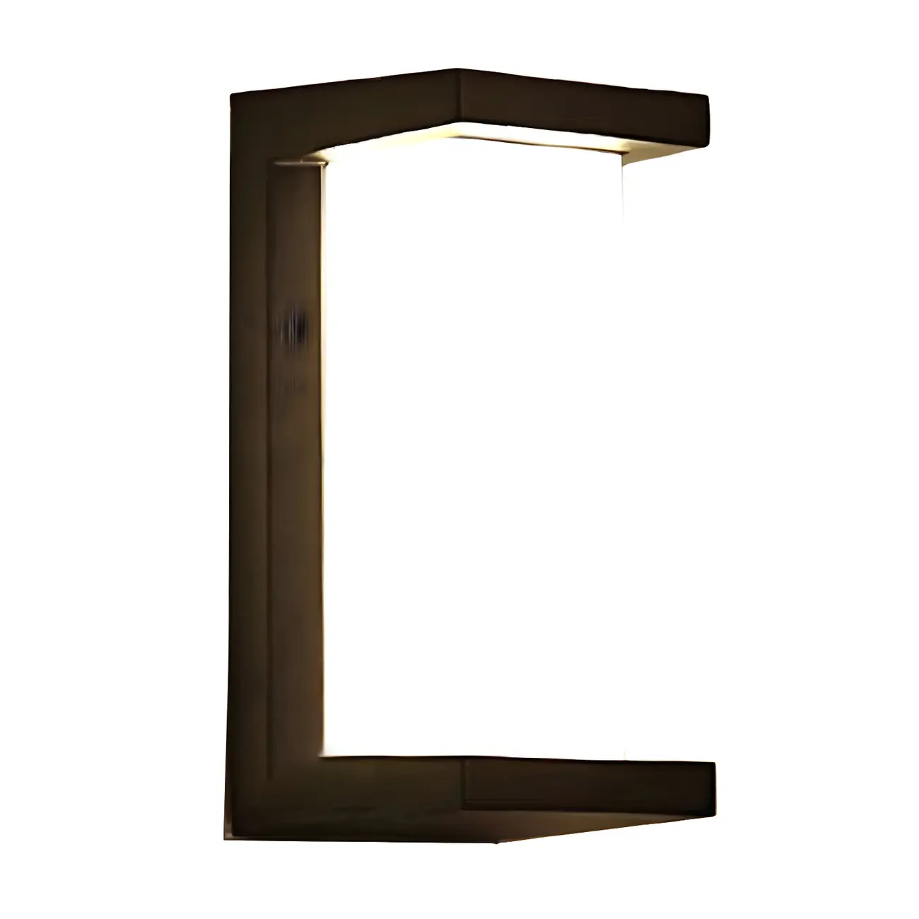 Modern Metal Black Rectangular LED Wall Light for Outdoor | homeyfad