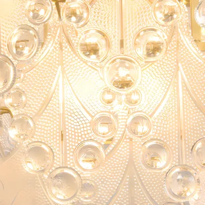 Gold Crystal Beads Chandelier with Elegant Design Image - 10