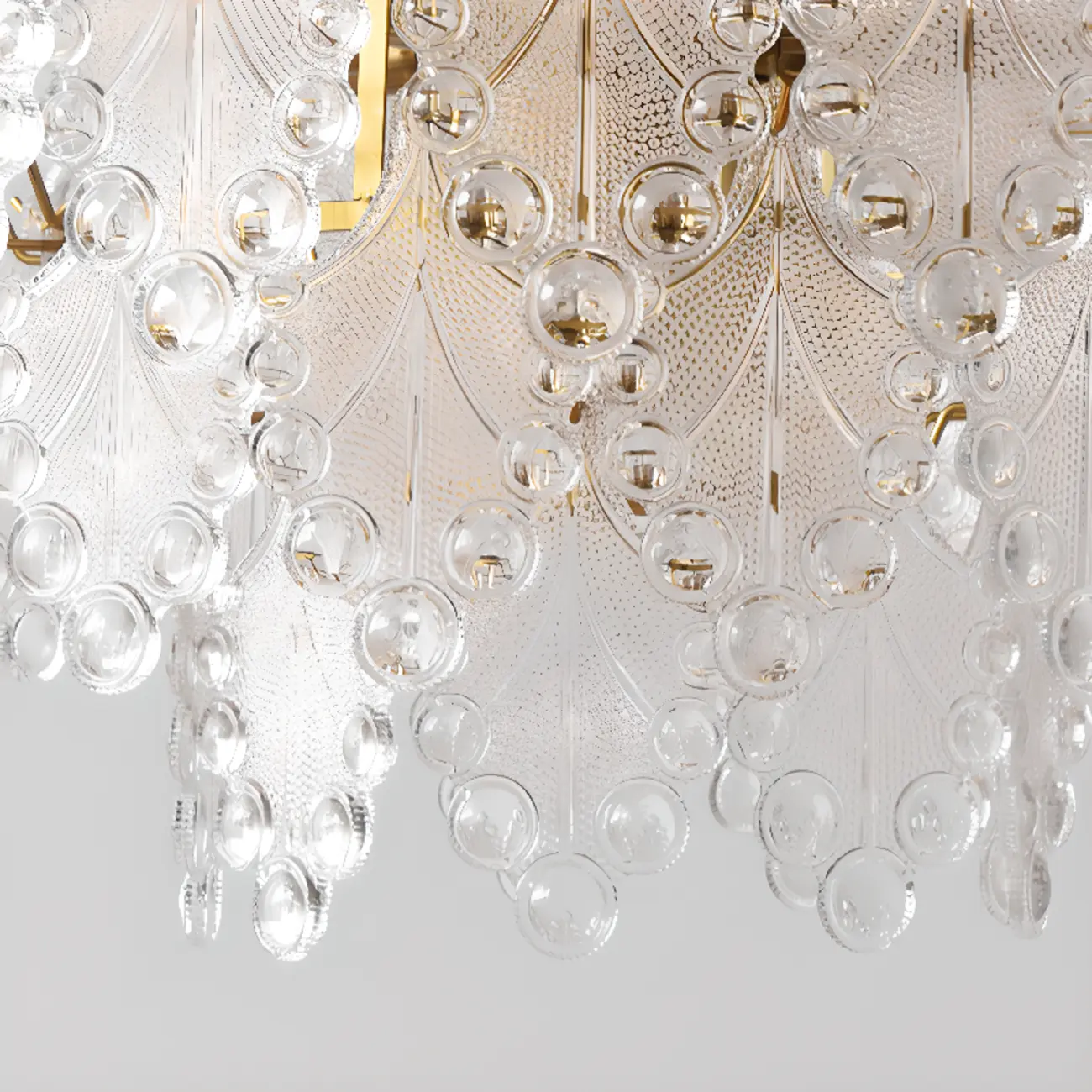 Gold Crystal Beads Chandelier with Elegant Design Image - 14 | homeyfad