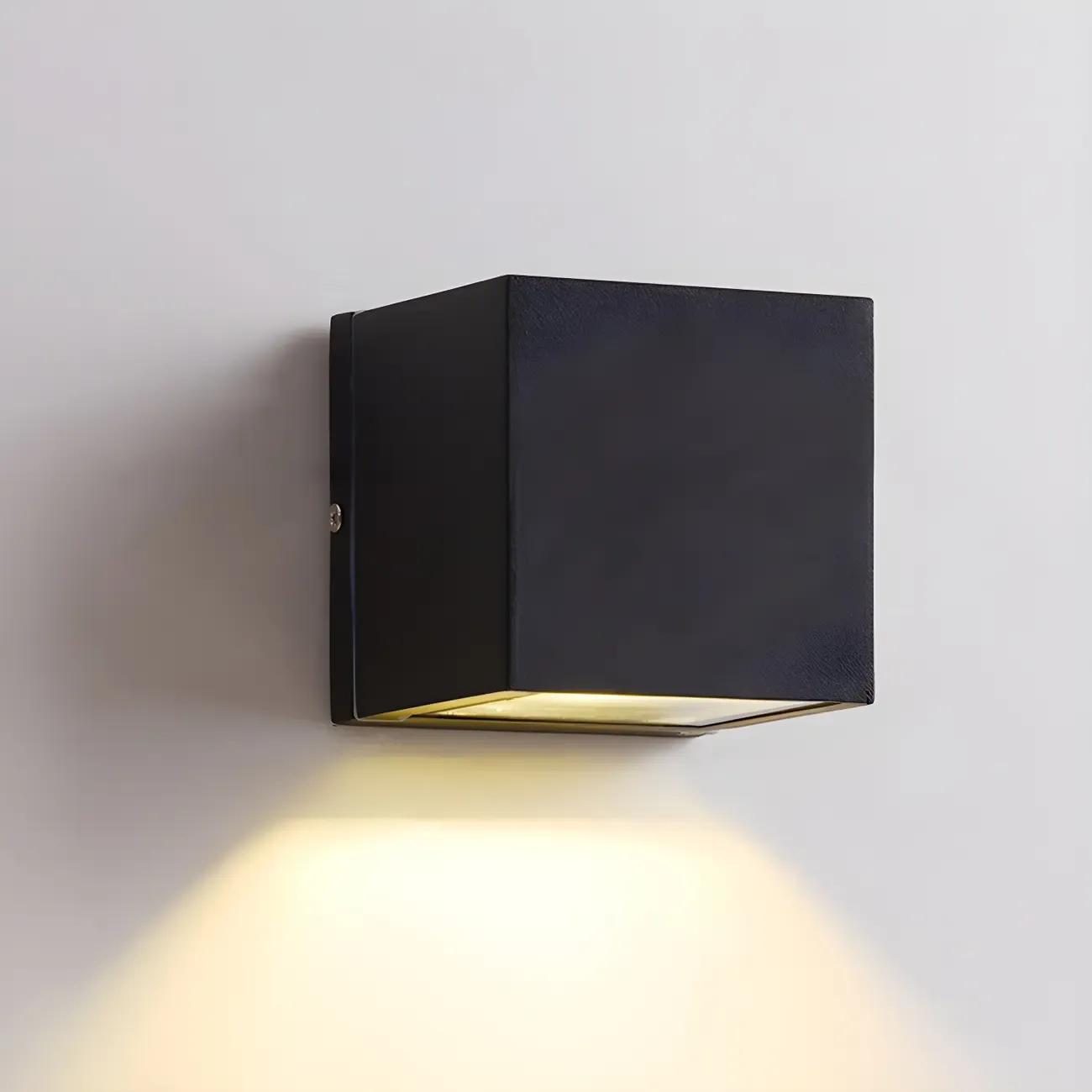 Modern Black LED Rectangular Wall Light for Outdoor Image - 6