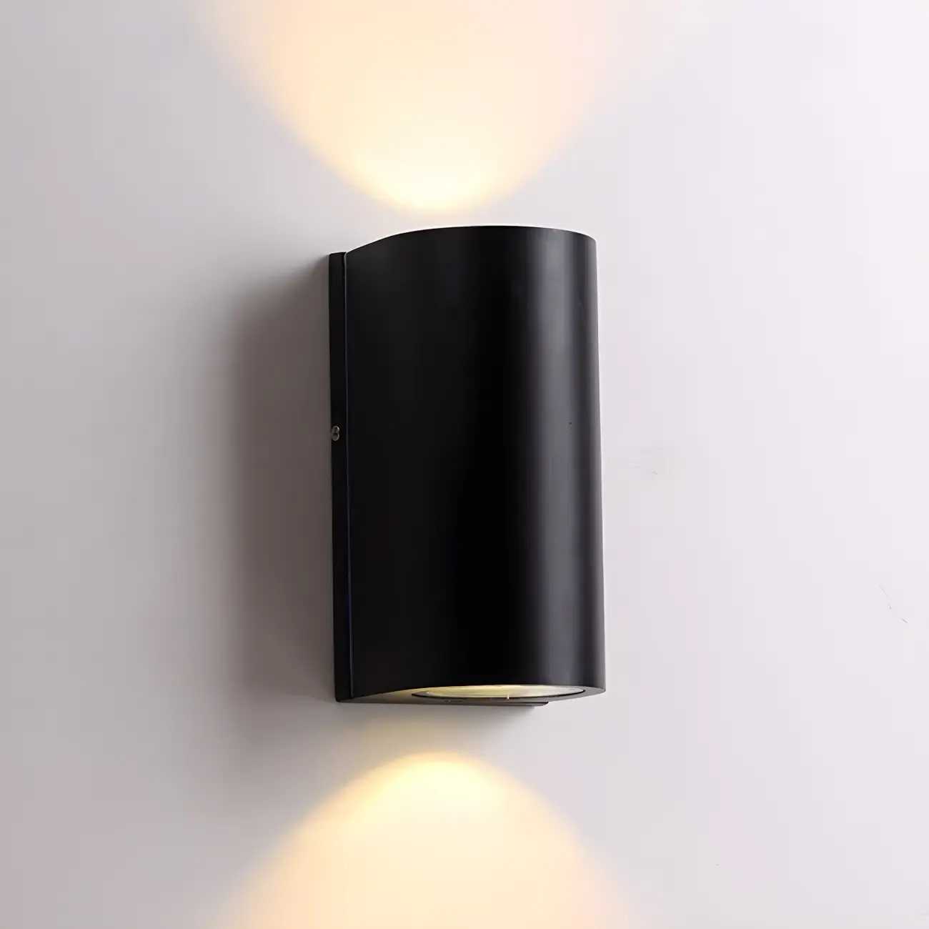 Modern Black LED Rectangular Wall Light for Outdoor Image - 10