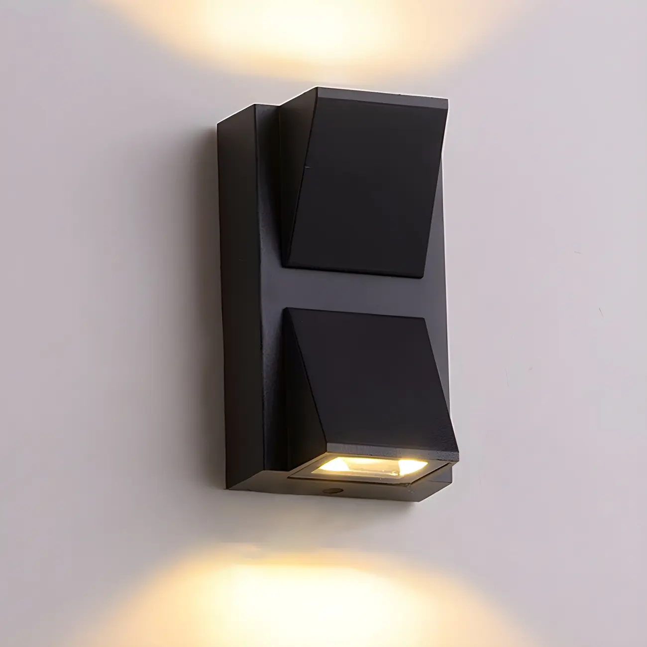 Modern Black LED Rectangular Wall Light for Outdoor Image - 16 | homeyfad