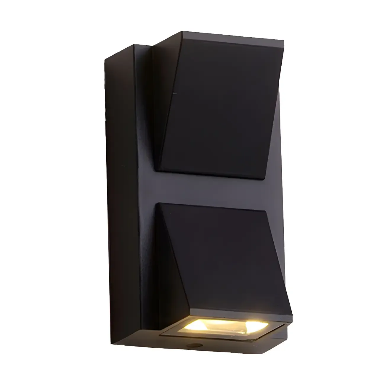 Modern Black LED Rectangular Wall Light for Outdoor Image - 17