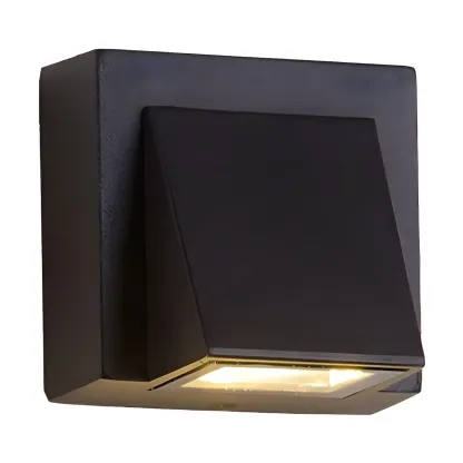 Modern Black LED Rectangular Wall Light for Outdoor Image - 20