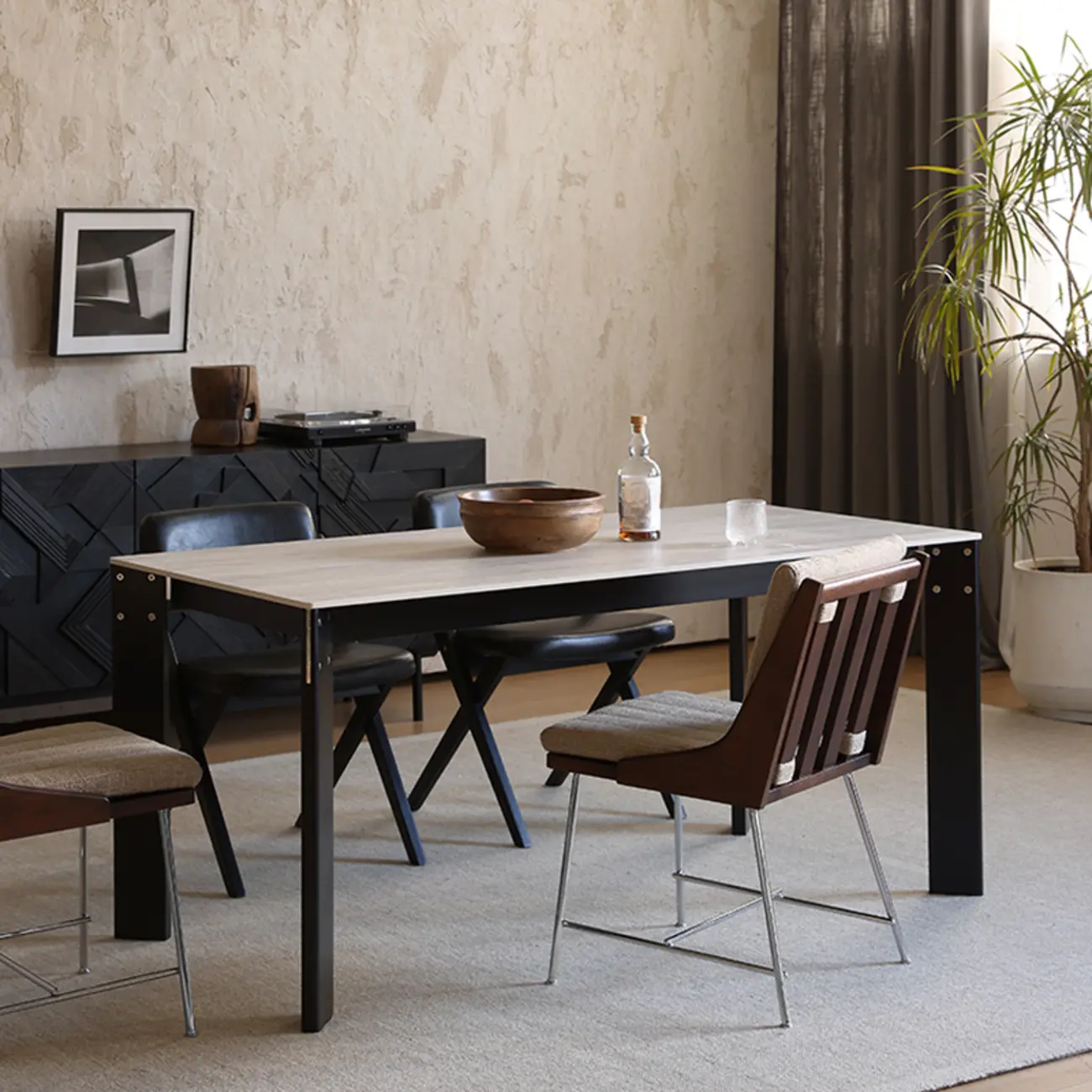 Mid-Century Modern Upholstered Dining Chair | homeyfad