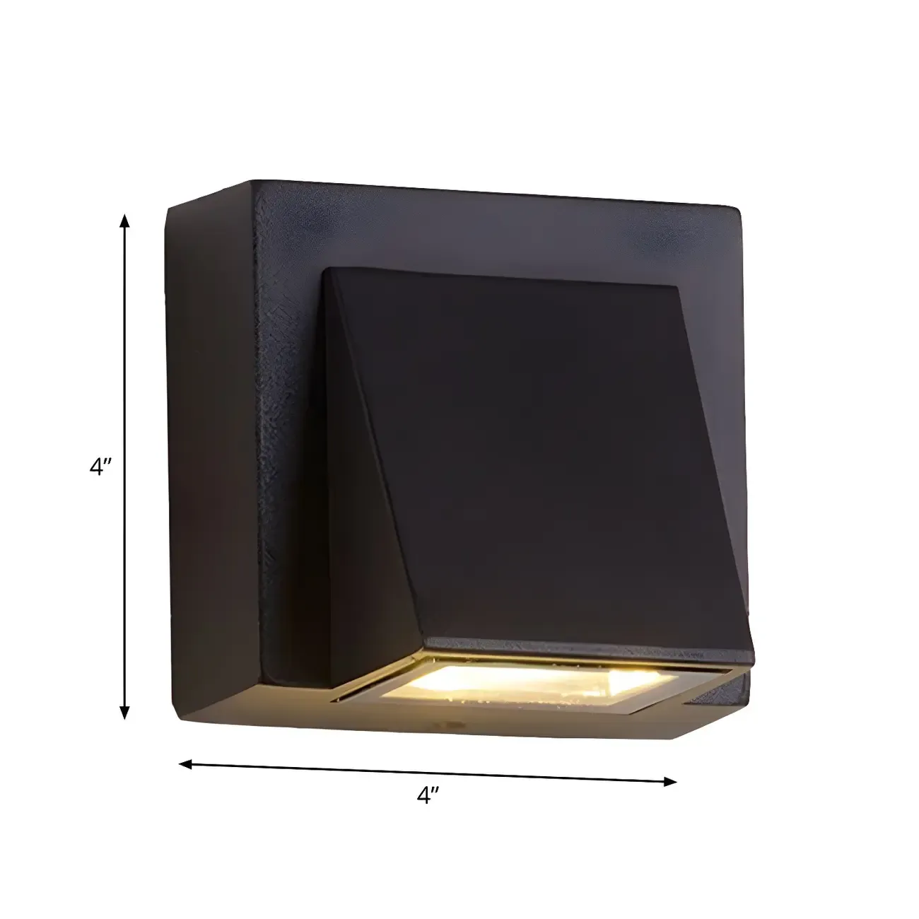 Modern Black LED Rectangular Wall Light for Outdoor Image - 21