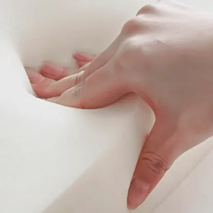 Contemporary Black Tufted Armless Chenille Accent Chair Image - 12