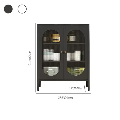 Modern Metal Buffet with Adjustable Shelf, 2/3 Doors Image - 14