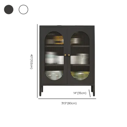 Modern Metal Buffet with Adjustable Shelf, 2/3 Doors Image - 15