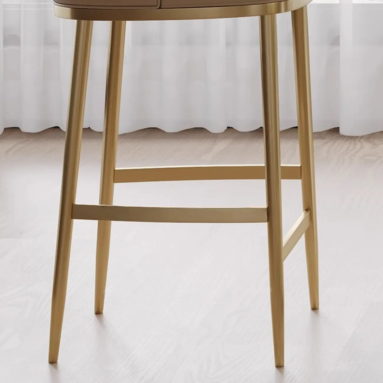 Mid Century Modern Leather Bar Stools Counter Height Image - 7 | homeyfad