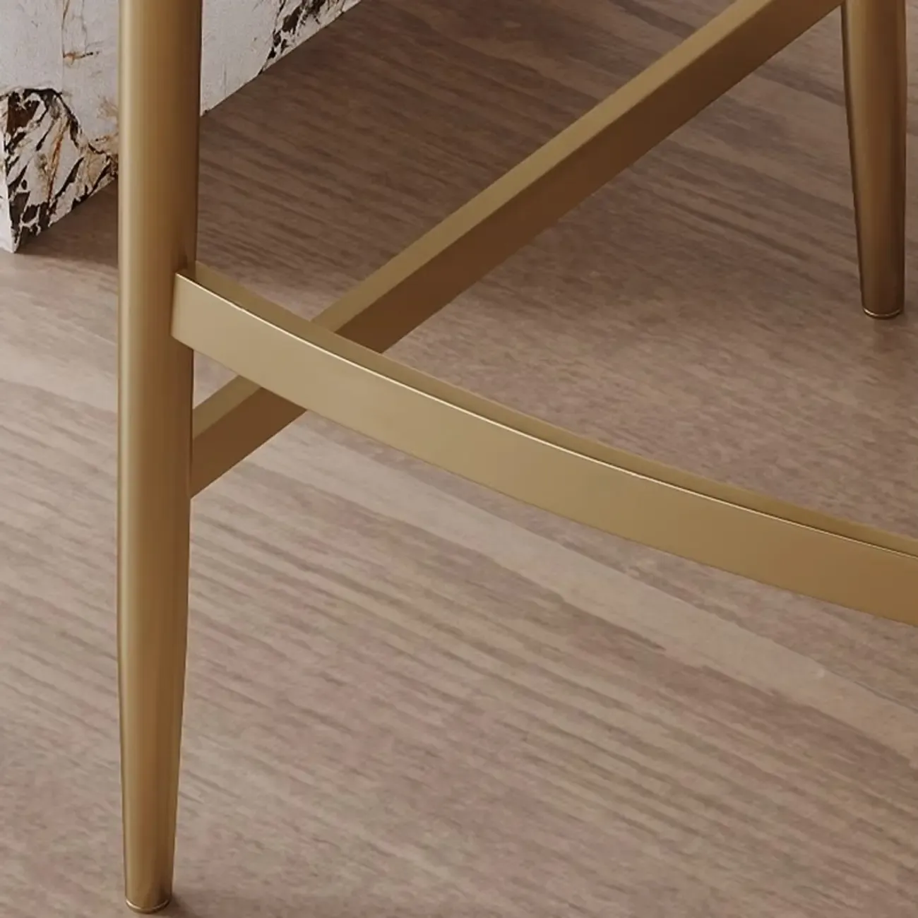 Mid Century Modern Leather Bar Stools Counter Height Image - 8