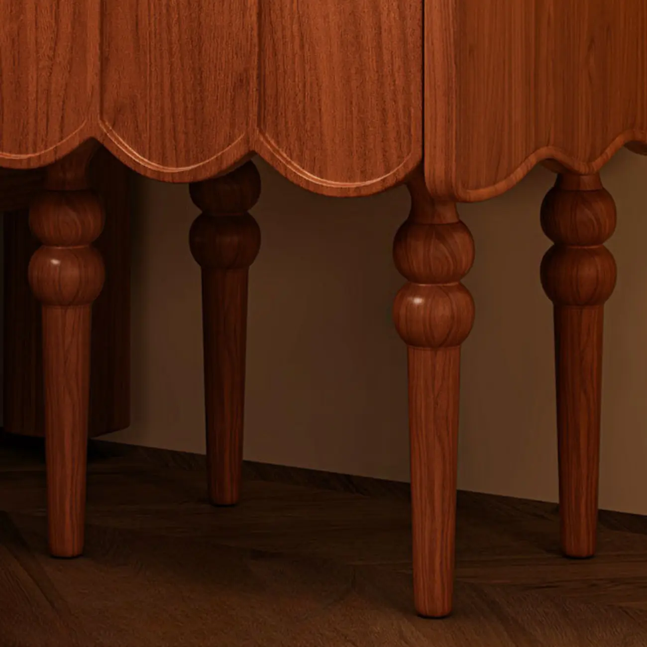 Narrow Modern Wood Nightstand with Drawer Image - 8 | homeyfad