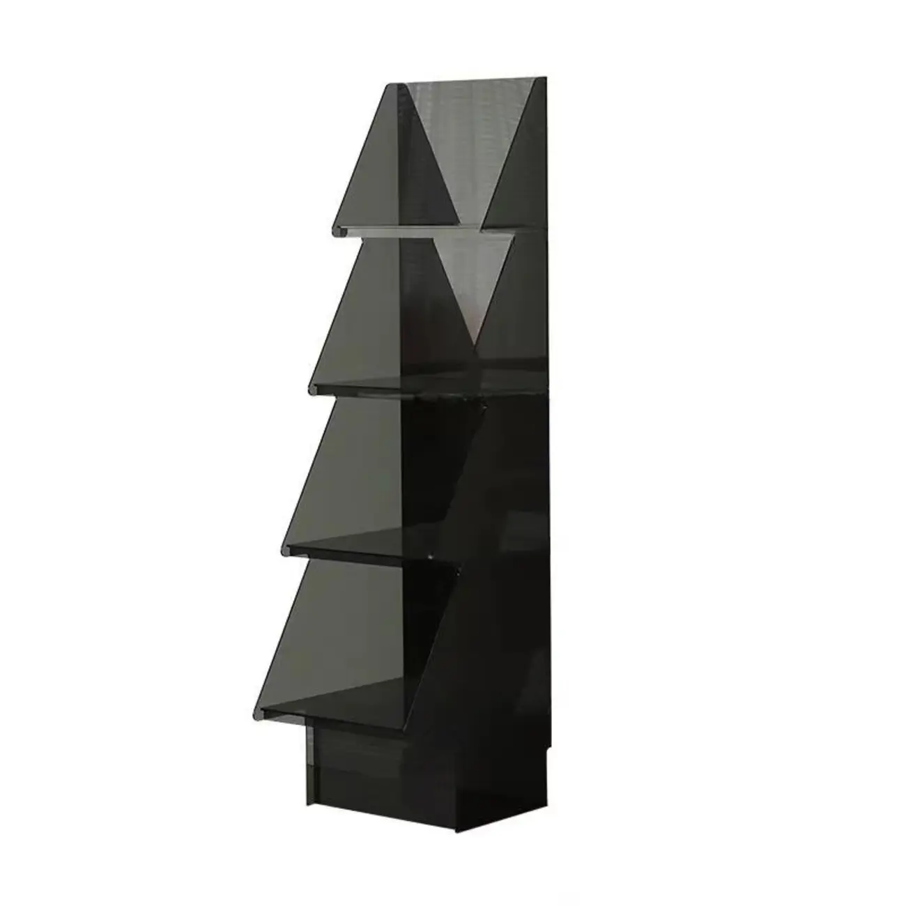 Artistic Acrylic Bookcase Vertical Stylish Display Shelf Image - 9 | homeyfad