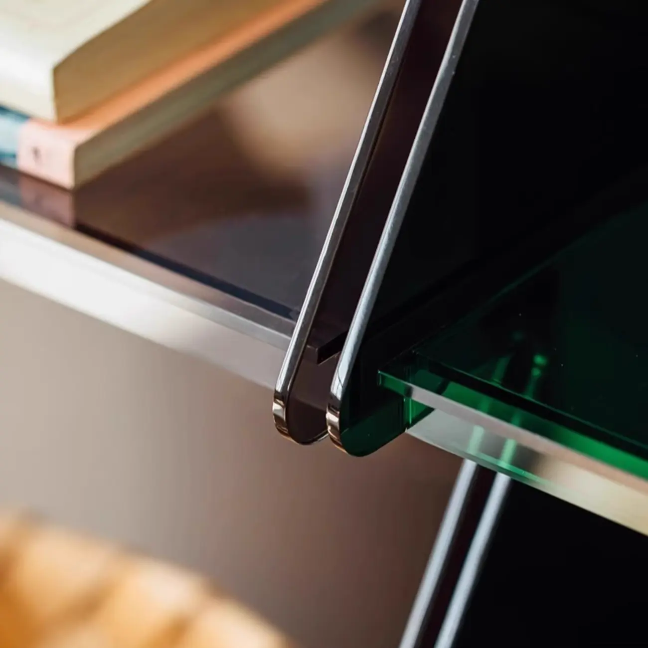 Artistic Acrylic Bookcase Vertical Stylish Display Shelf Image - 10 | homeyfad