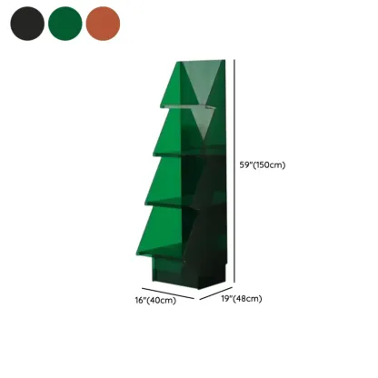 Artistic Acrylic Bookcase Vertical Stylish Display Shelf Image - 13