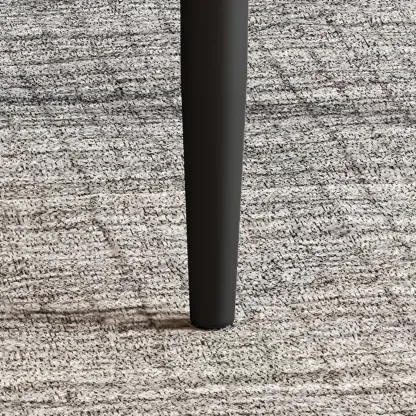 Modern Upholstered Metal Leather Dining Chairs Image - 14