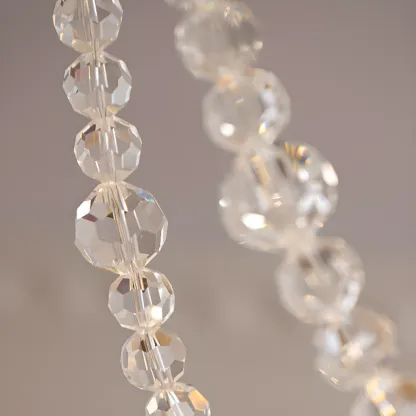 Glam Leaf Shaped Geometric Crystal Chandelier French-style Image - 9