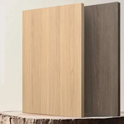 Faux Leather Wrapped Modern Multi-Drawer Nightstand Image - 5