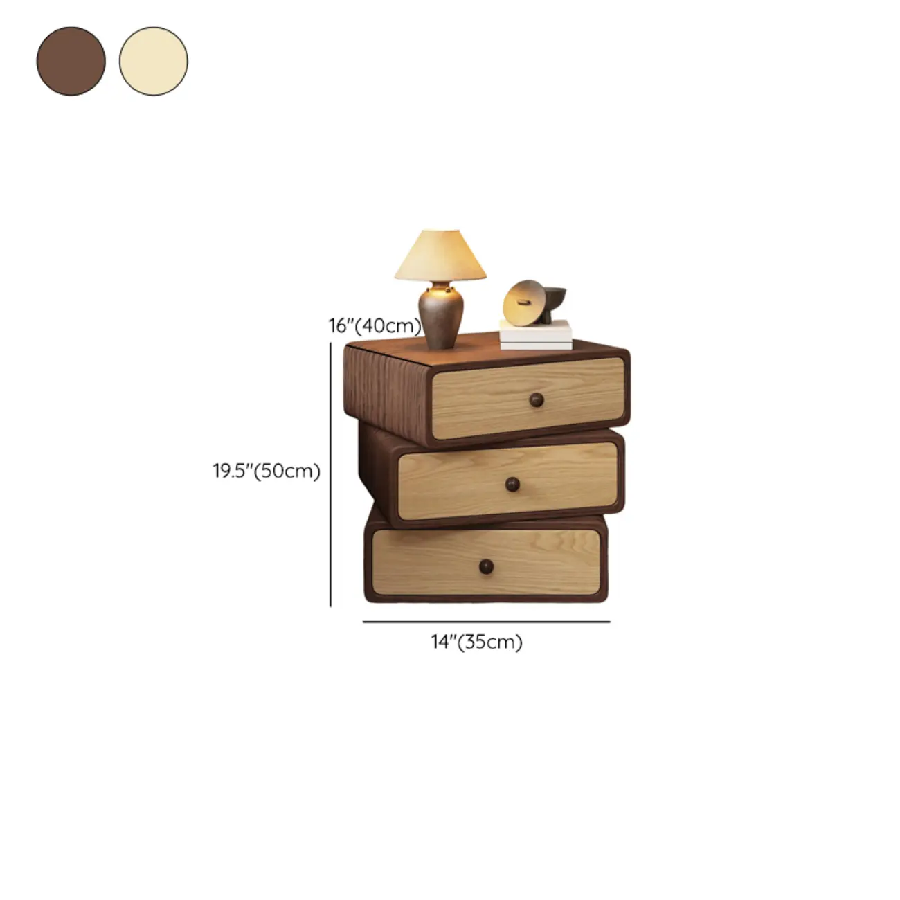 Faux Leather Wrapped Modern Multi-Drawer Nightstand Image - 10 | homeyfad