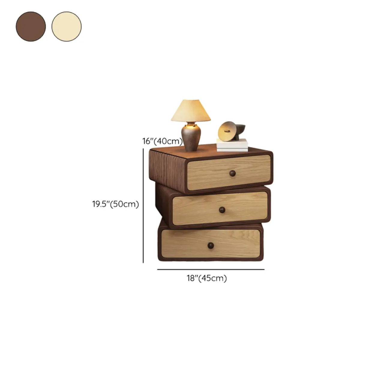 Faux Leather Wrapped Modern Multi-Drawer Nightstand Image - 12 | homeyfad