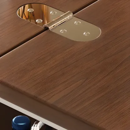 Multi-functional Wood Rolling Side Table Foldable Table Top Image - 6