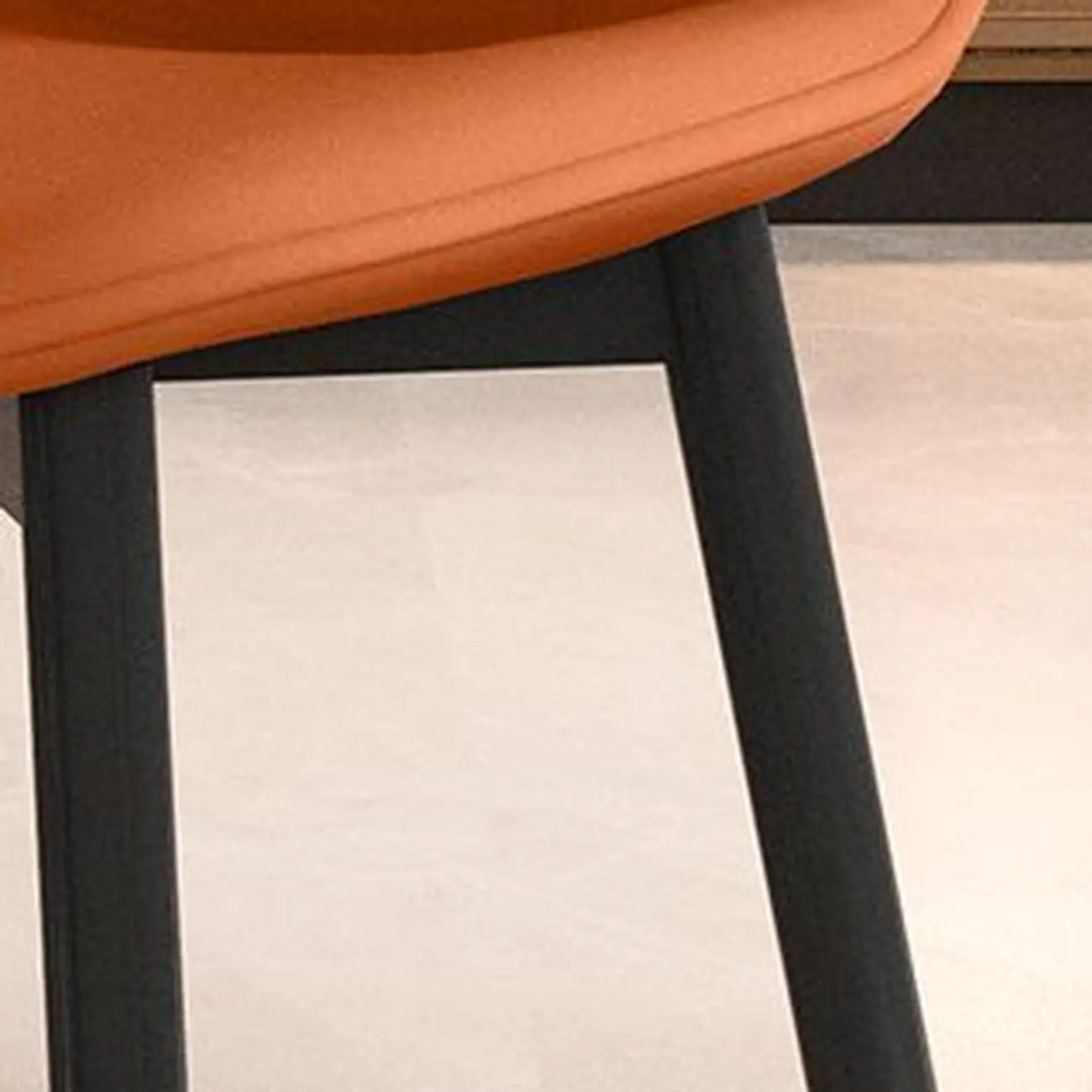 Contemporary Mid Back Dining Chairs With Metal Legs Image - 7 | homeyfad