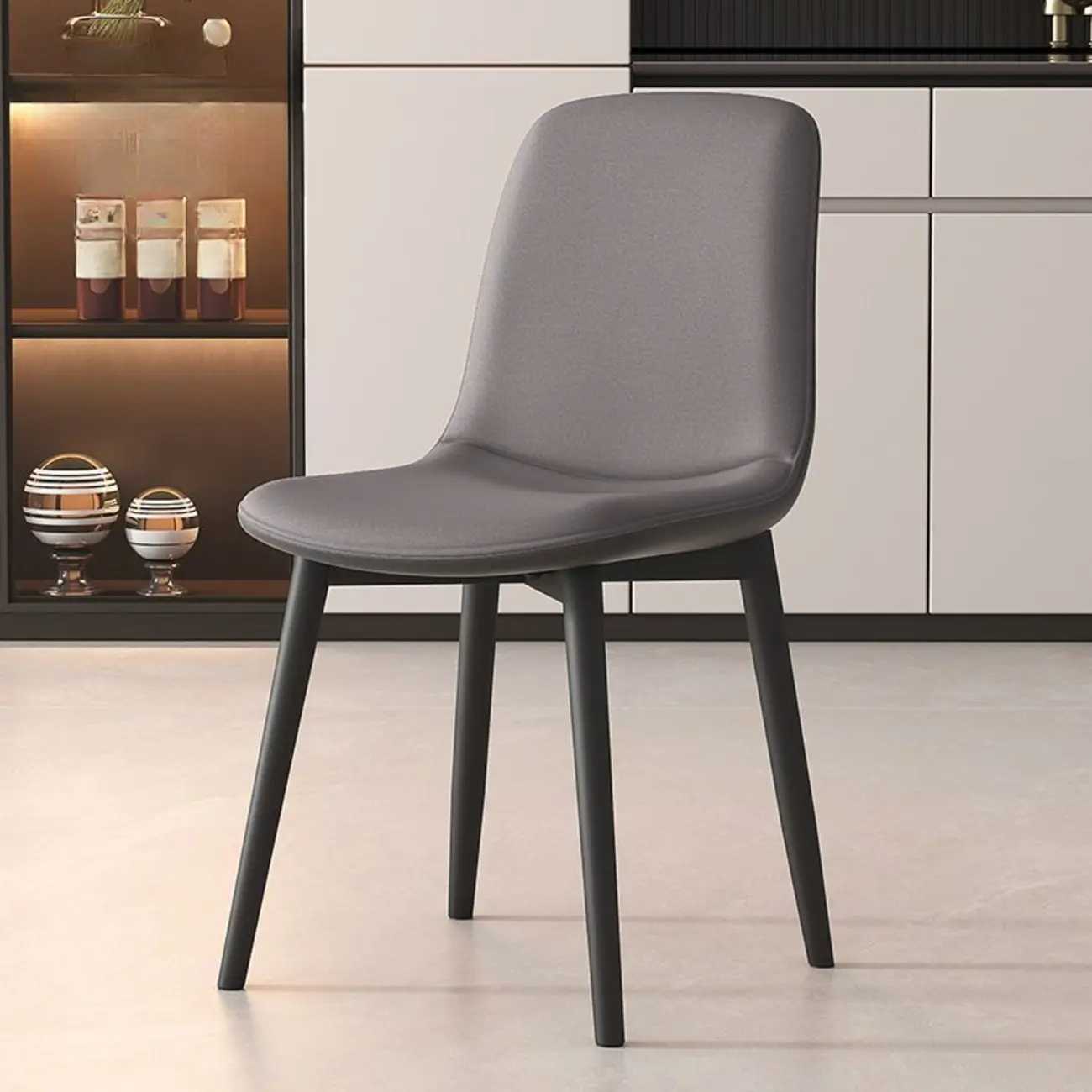 Contemporary Mid Back Dining Chairs With Metal Legs Image - 13 | homeyfad