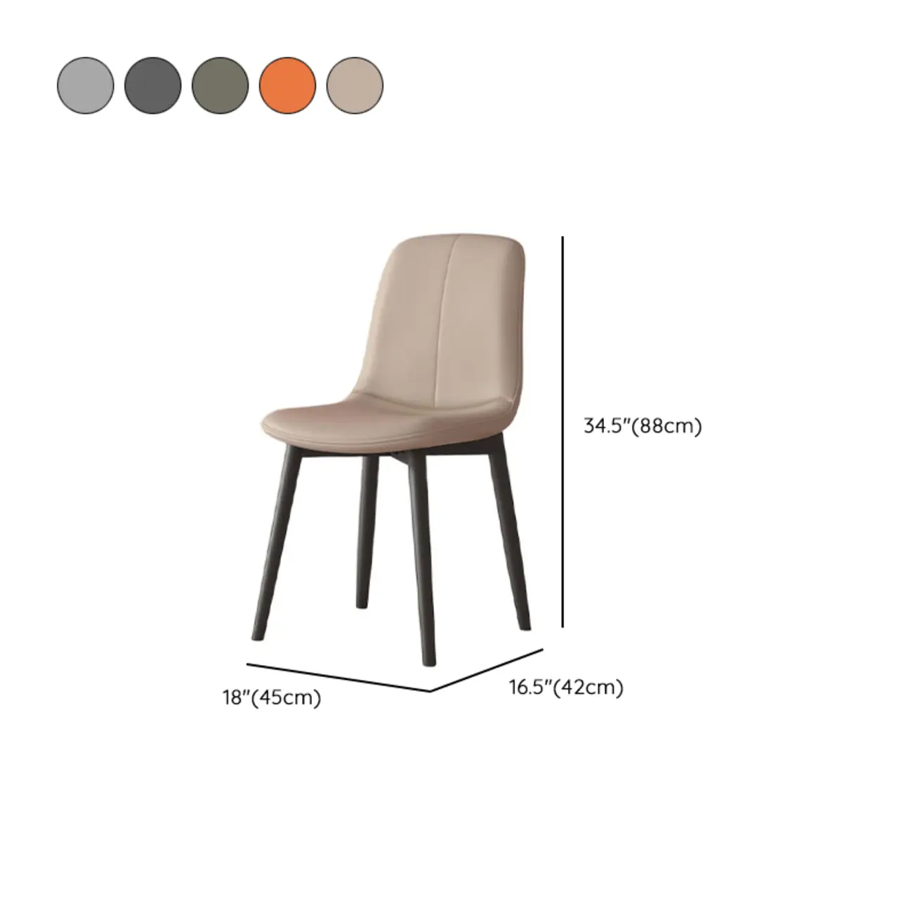 Contemporary Mid Back Dining Chairs With Metal Legs #size | homeyfad