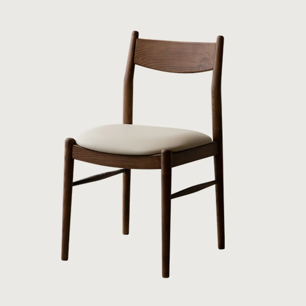Modern Upholstered Low Back Wood Dining Chair Image - 3 | homeyfad