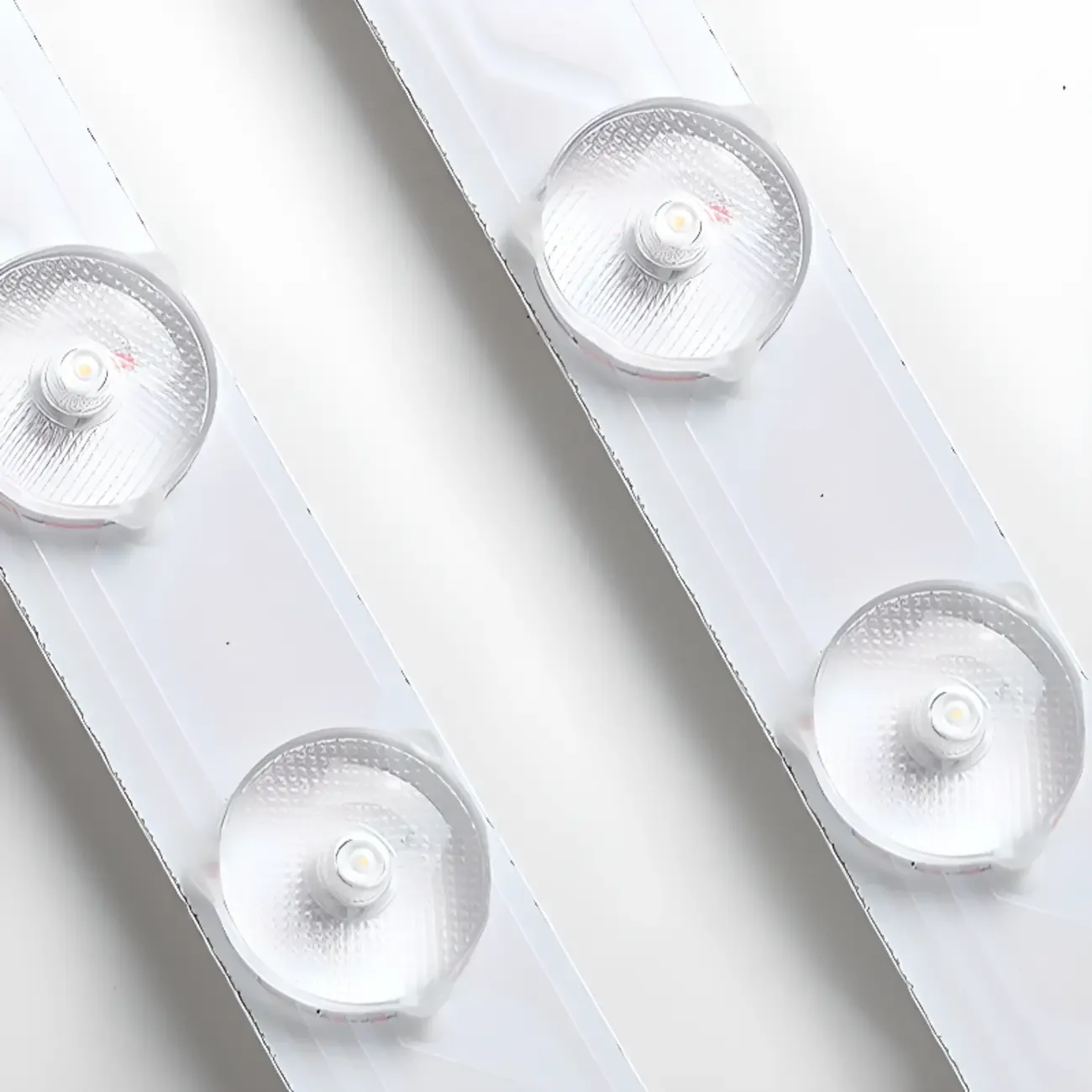 Ceiling Fixture with 3 Lights White Alloy PMMA Shade for Symmetrical Parlor Image - 5