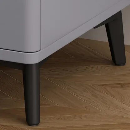 Modern Wood Nightstand With Drawer Storage Image - 4