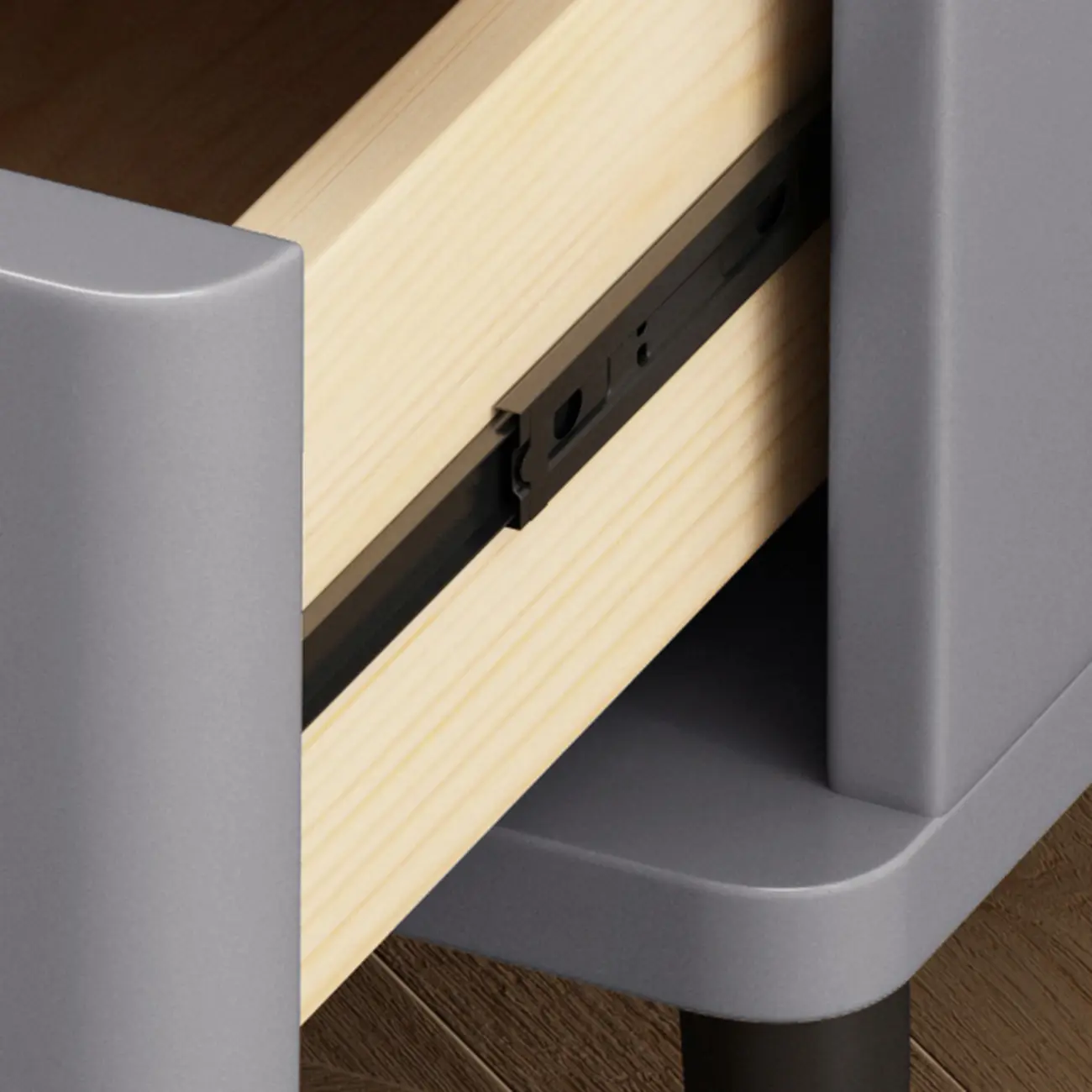 Modern Wood Nightstand With Drawer Storage Image - 8 | homeyfad