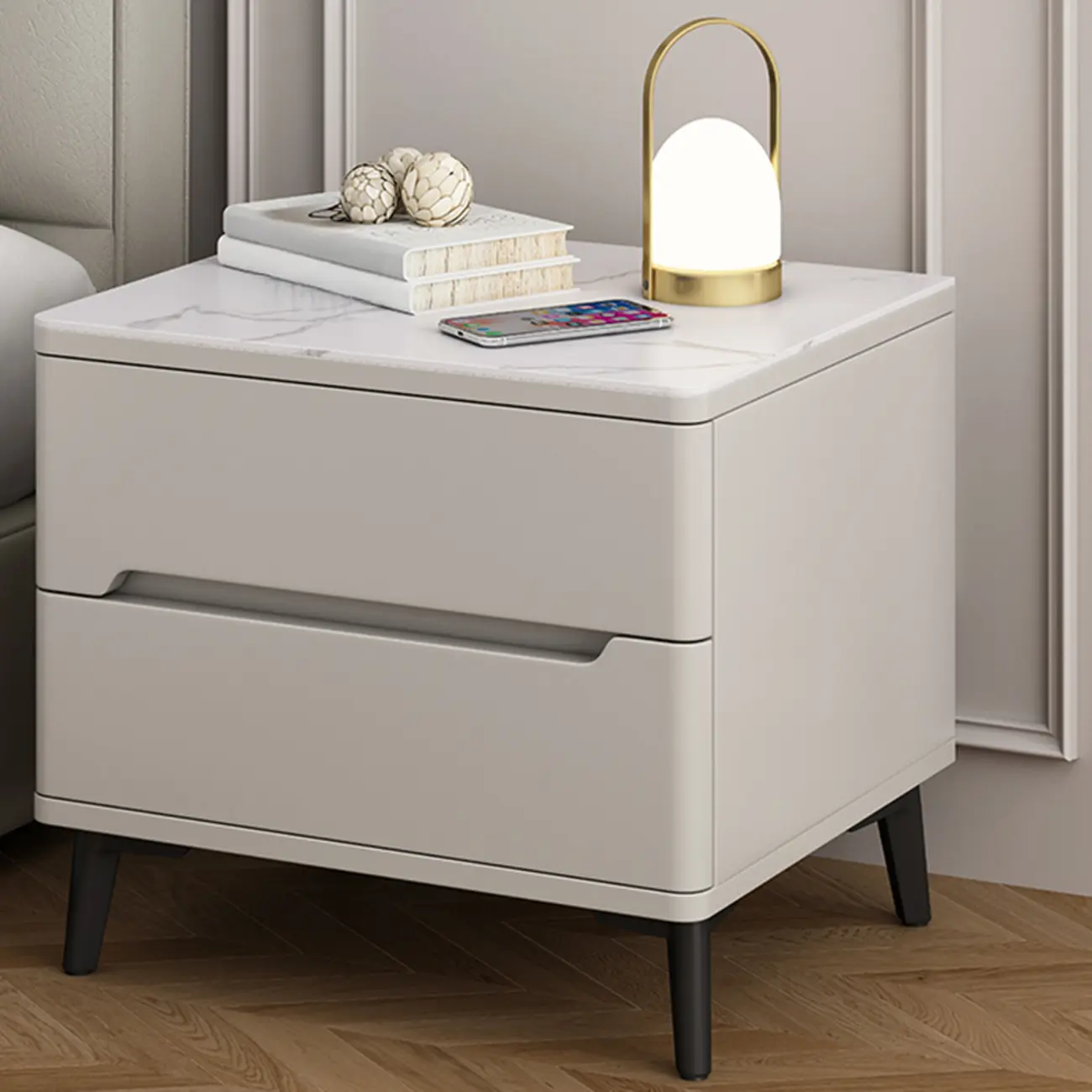 Modern Wood Nightstand With Drawer Storage Image - 11 | homeyfad