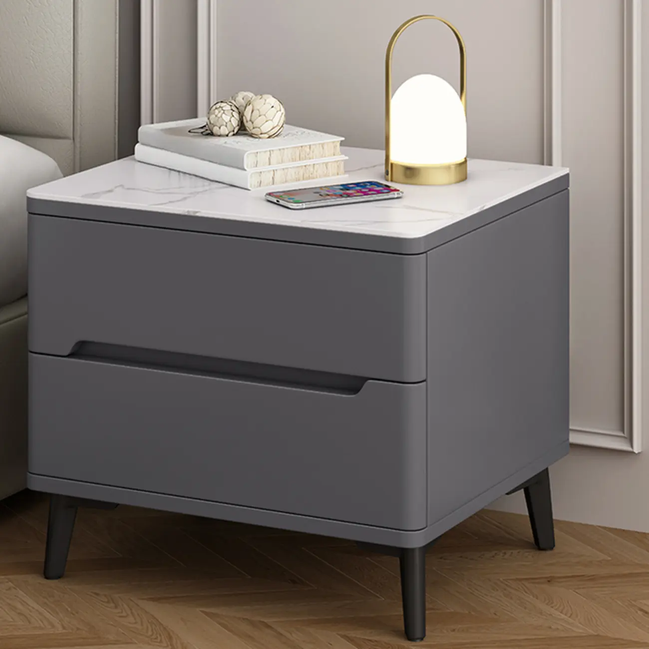 Modern Wood Nightstand With Drawer Storage Image - 14 | homeyfad