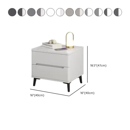 Modern Wood Nightstand With Drawer Storage #size
