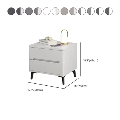 Modern Wood Nightstand With Drawer Storage Image - 18