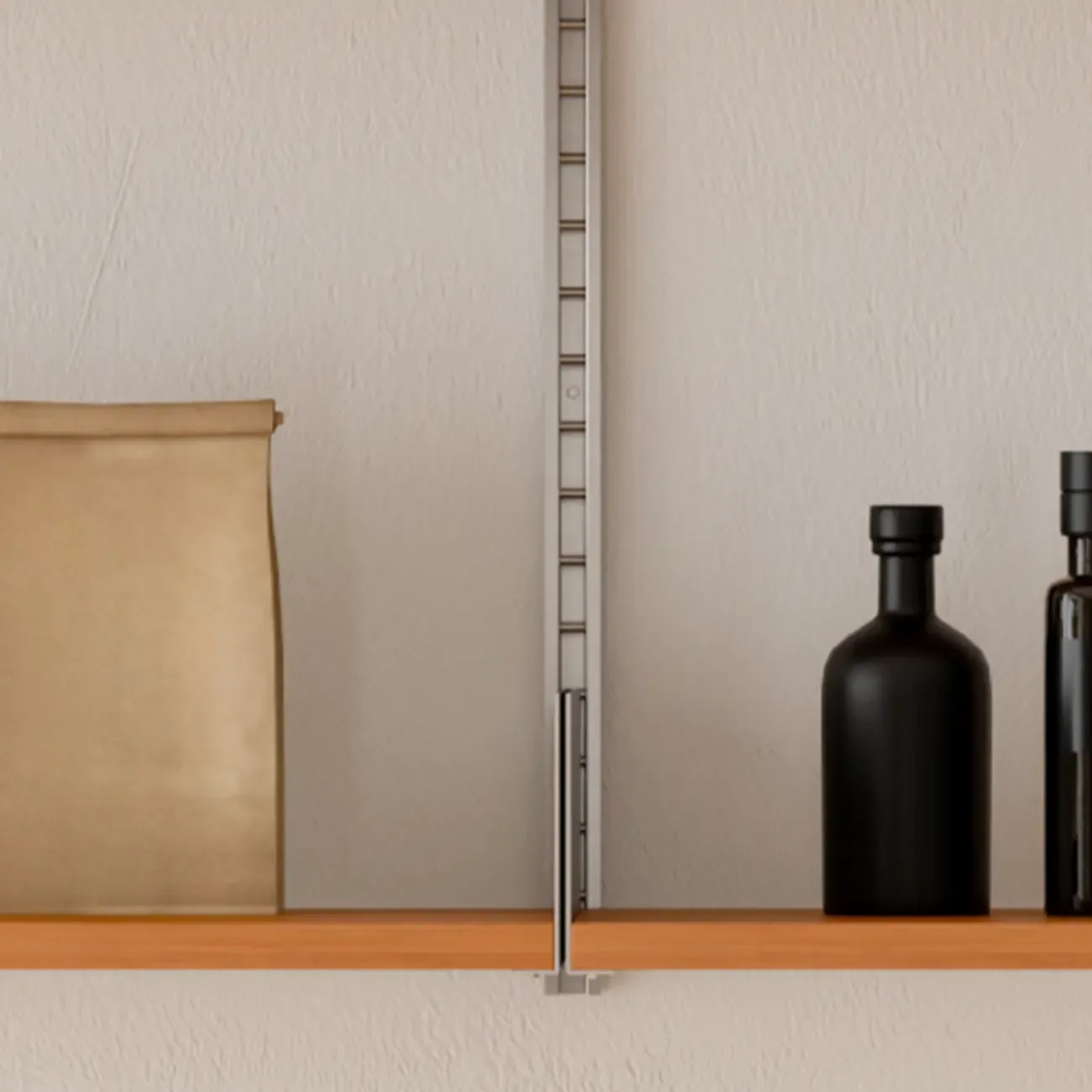 Contemporary Alloy Wall Mounted Open Back Bookcase Image - 8