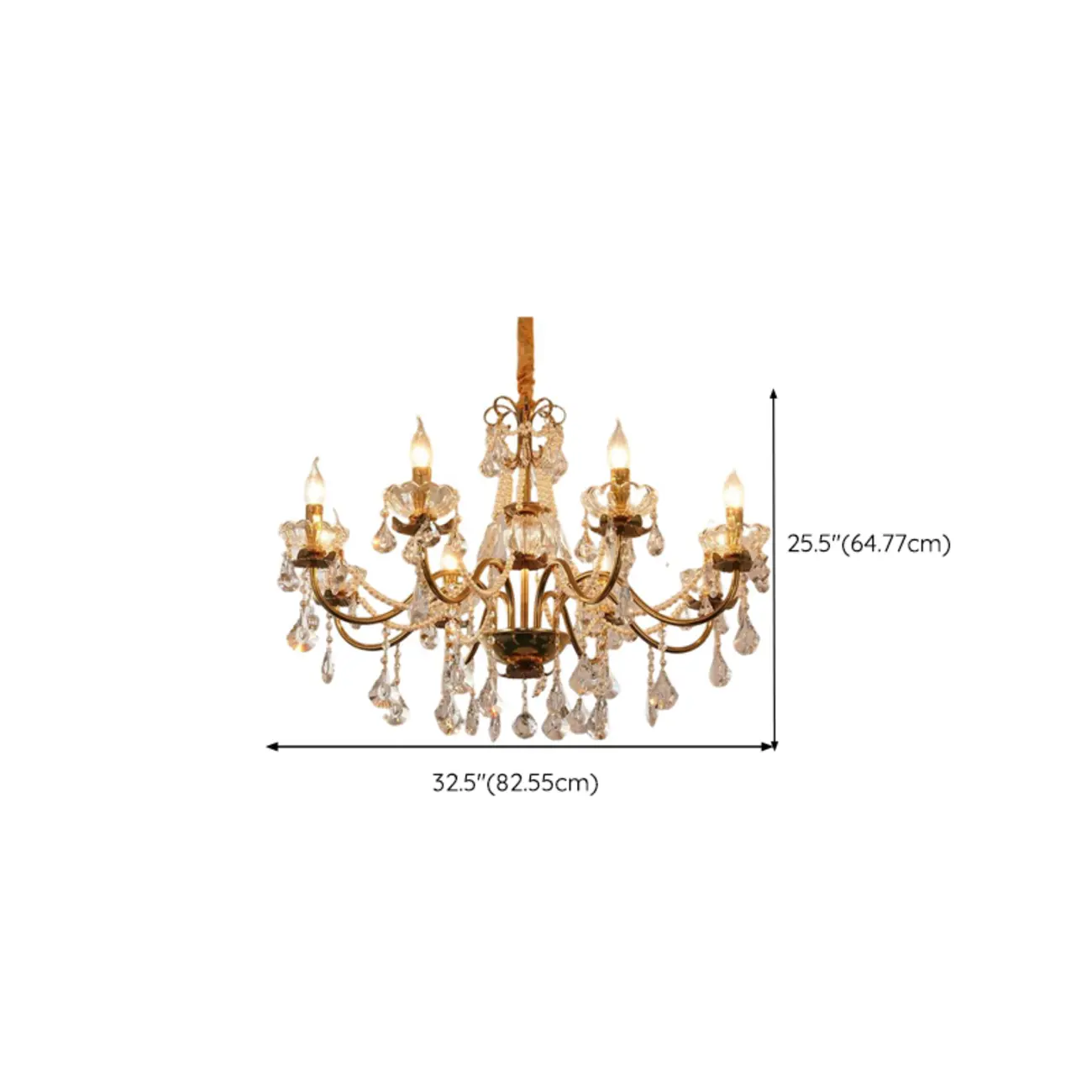 French Country Crystal Pendant Chandelier With Pearl Beads Image - 18 | homeyfad