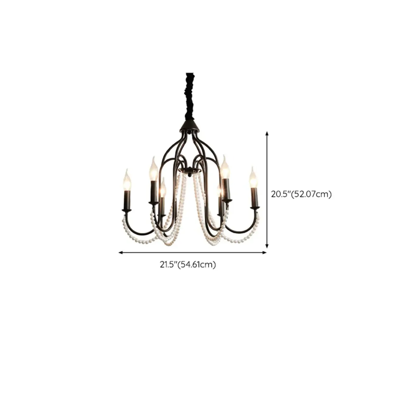 Black Modern Crystal Linear Glass Chandelier Beads Image - 22