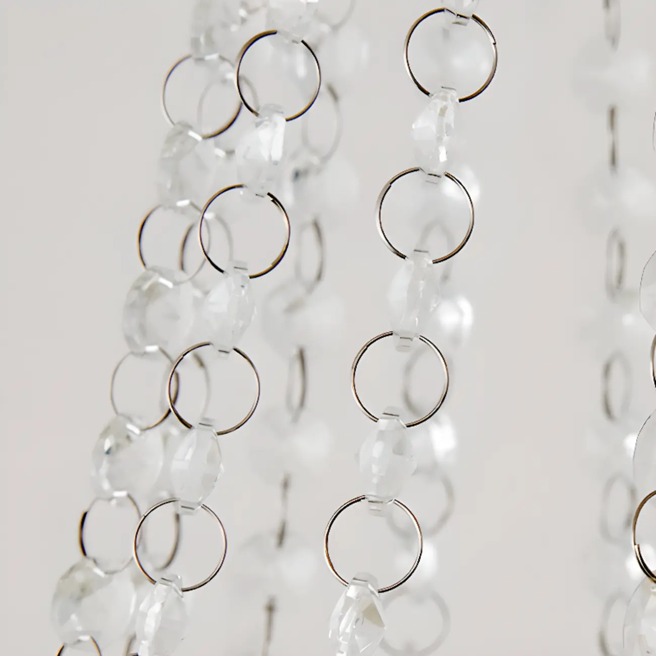 White Crystal Chandelier Classic Iron Elegant Design Image - 10 | homeyfad