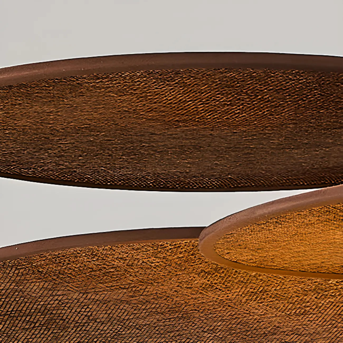 Brown Leaf Wood Orb Glass Modern Pendant Light Image - 8 | homeyfad