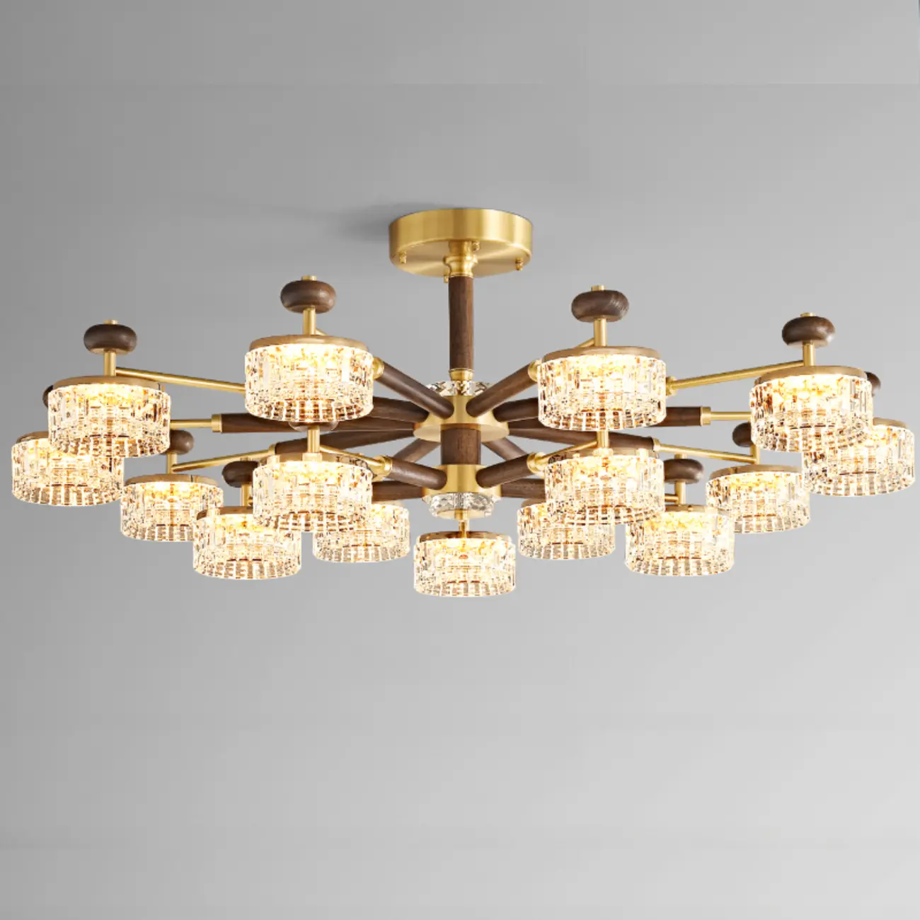 2 Tiers Clear Shade Hanging Light Image - 3 | homeyfad