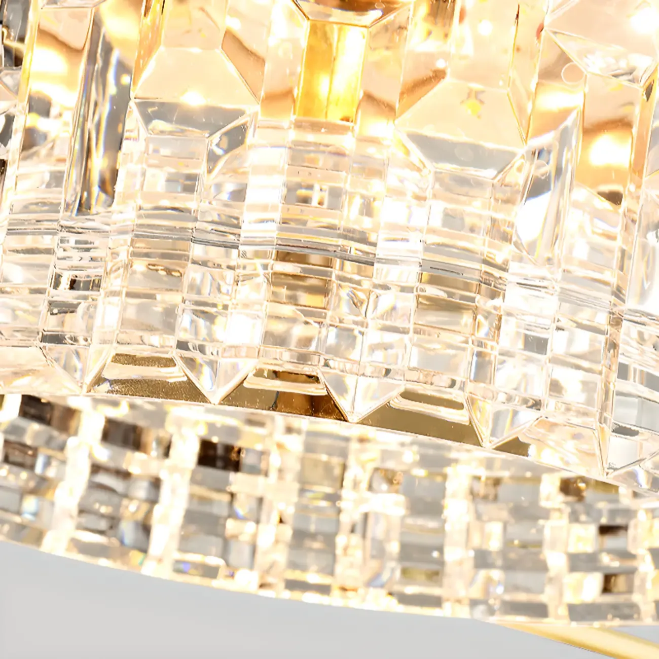 2 Tiers Clear Shade Hanging Light Image - 7