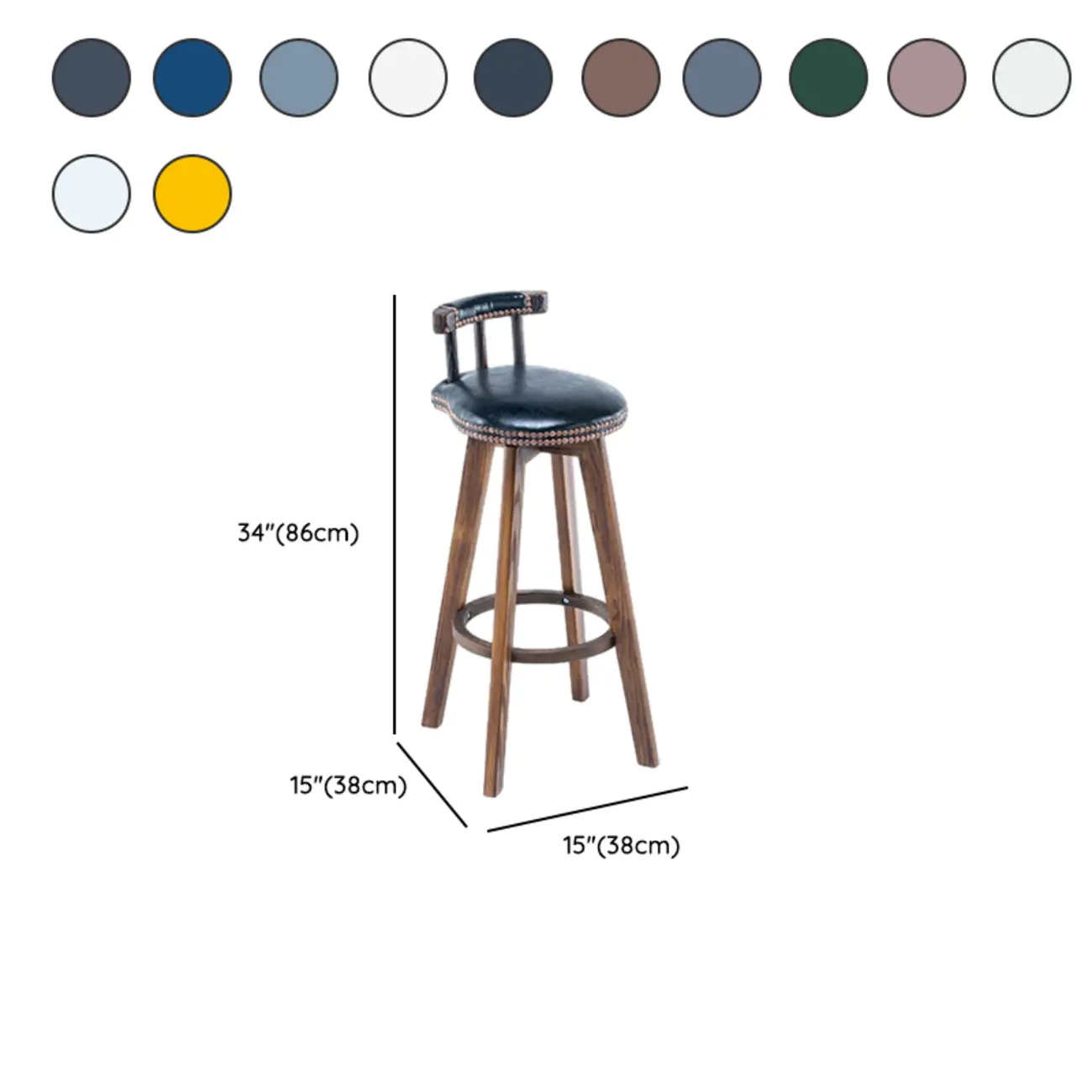 Bar Height Swivel Leather Modern Bar Stools #size | homeyfad