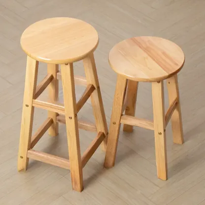 Bar Counter Height Modern Wood Bar Stools Image - 4